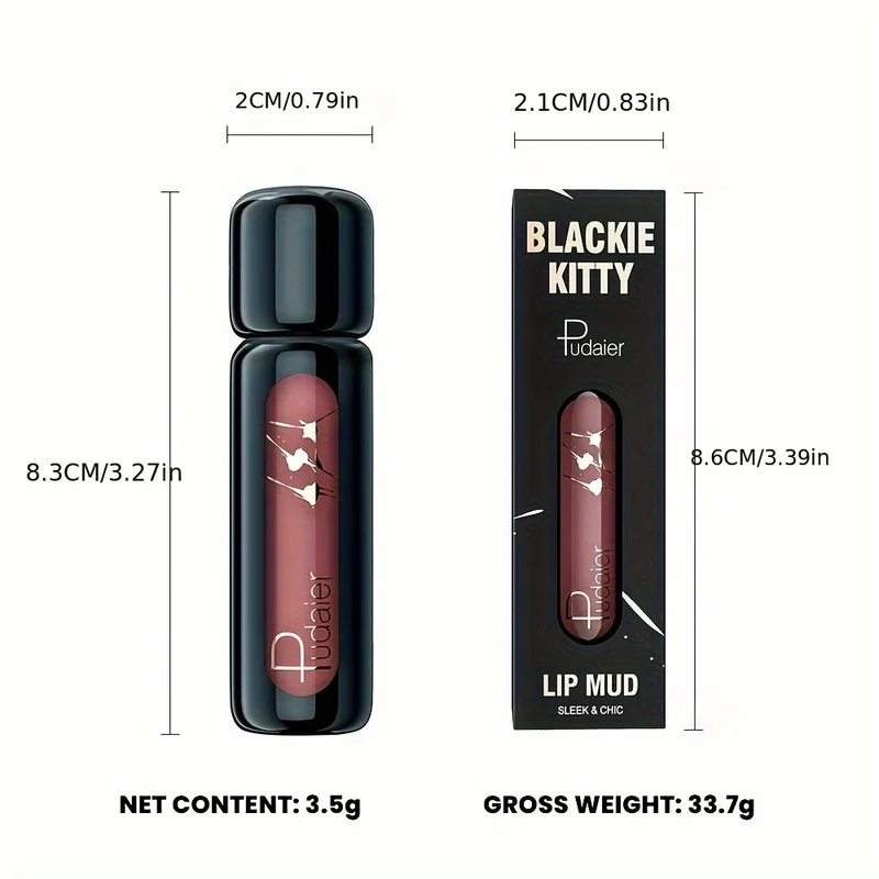 1pc Matte Velvet Lip Gloss, Highly Saturated Liquid Lip