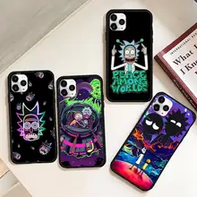 

Rick and Morty Cartoon Phone Case Rubber For iphone 12 11 Pro Max Mini XS Max 8 7 6 6S Plus X 5S SE 2020 XR cover