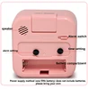 2025 NEW Simple Night Light Small Alarm Clock, Bedside Desktop with Snooze Function Household Creative Plastic Quartz Clock 3