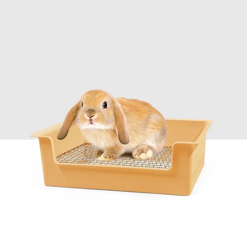Rabbit Toilet Urinal Bedpan Cage for Rabbit Dragon Cat Dutch Pig Guinea Pig pet cleaning tools pet litter box pet urine bowl