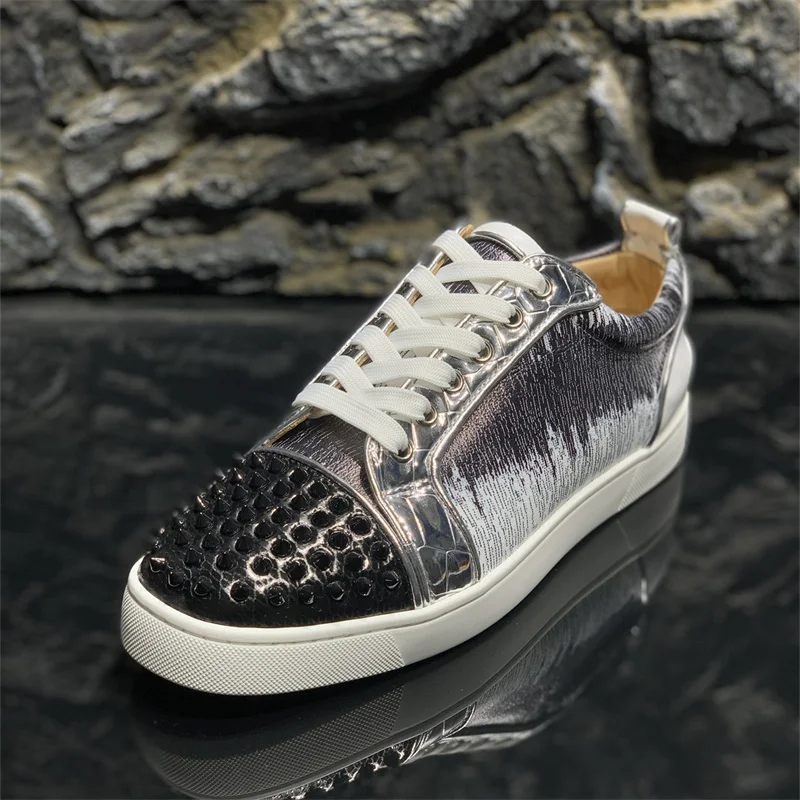 Men's Luxury Low Top Rivet Shoes