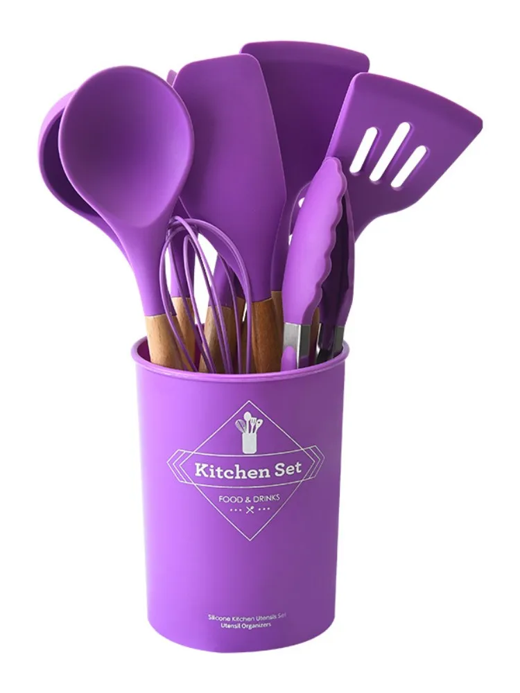 0134Kitchen utensil sets Cooking tool set made silicone Heat Resistant Silicone Kitchenware kitchen accessories
