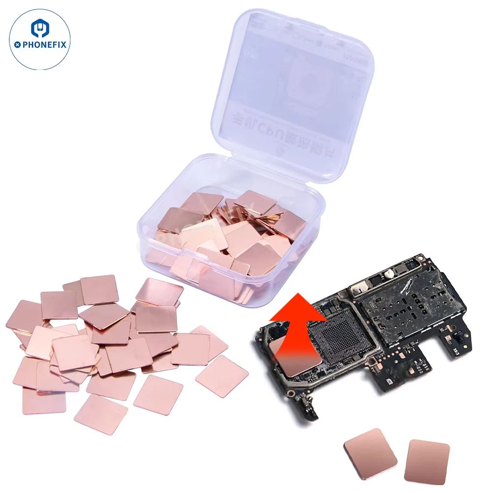 100pcs Thin Pad Mobile Phone CPU Heat Sink