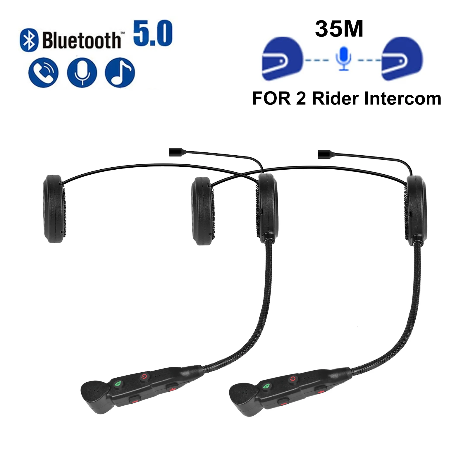 Motorcycle Helmet Bluetooth 5.0 Bluetooth Headset Helmet 2 People 1/2set Aliexpress