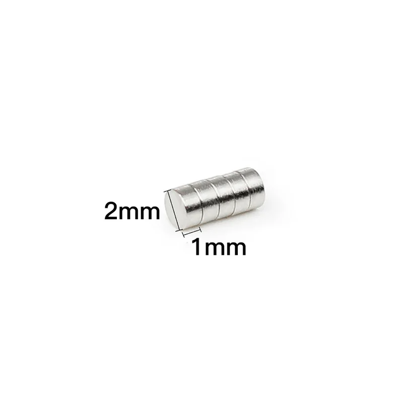 100 ~ 5000 Stuks 2Mm X 1Mm Kleine Ronde Magneet 2*1Mm Neodymium Krachtige Magnetische 2X1Mm Permanente Magneet 2*1 Mini Disc Magneet