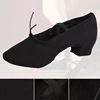 Women's indoor dance shoes with soft soles Teachers's Shoes Ballet Shoes With Heels Adult Black Oversized dance shoes Teacher T 4