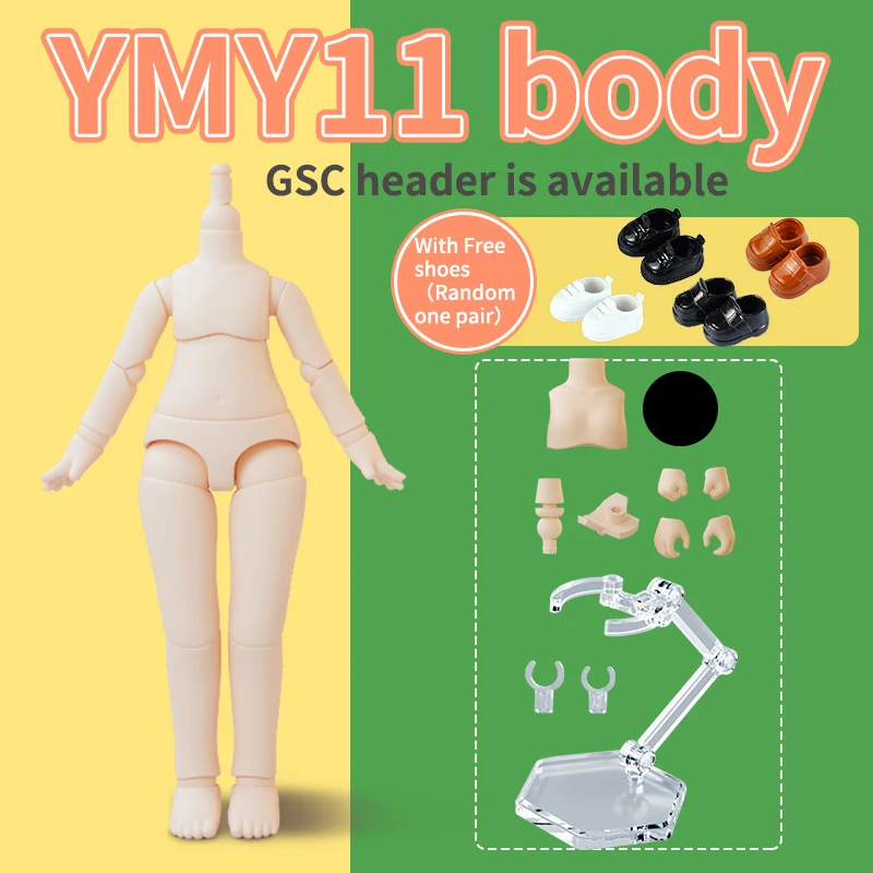 NEW YmY Ob11 Doll Body with shoes for Gsc Head 1/12bjd Obitsu 11 Repories Replacement Joint Hand nendoroid Toys Accessories