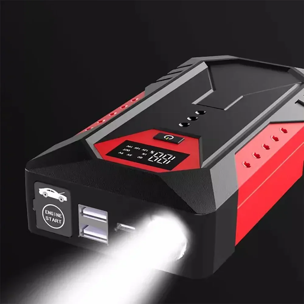 18000mAh Portable Car Jump Starter Power Bank Car Booster Charger 12V Starting Device Petrol Diesel Car Emergency Booster 5