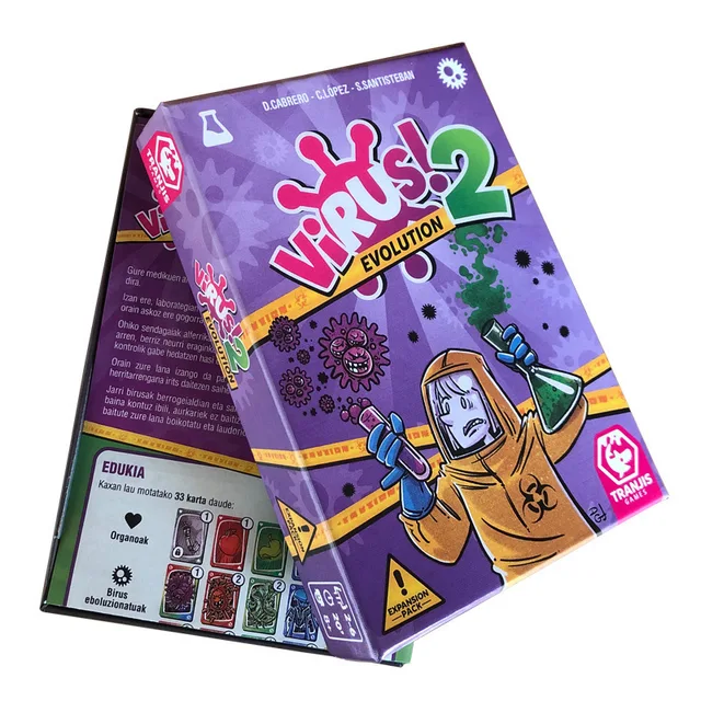 3pcs styles Cards Goliath Virus ! -Card Game The Contagiously Fun Card Game For Fun Family Party Game Halloween Christmas Gift 6