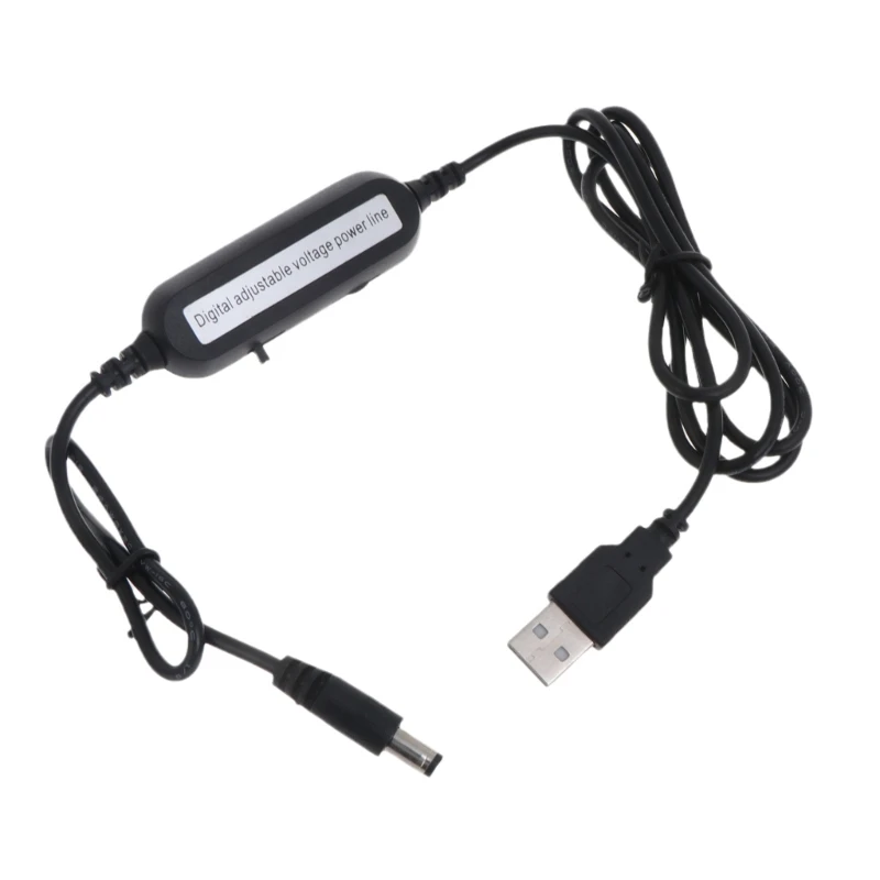USB Charging Cable 5V to 1.5V 3V 4.5V 6V 9V 12V Adjustable Output Voltage