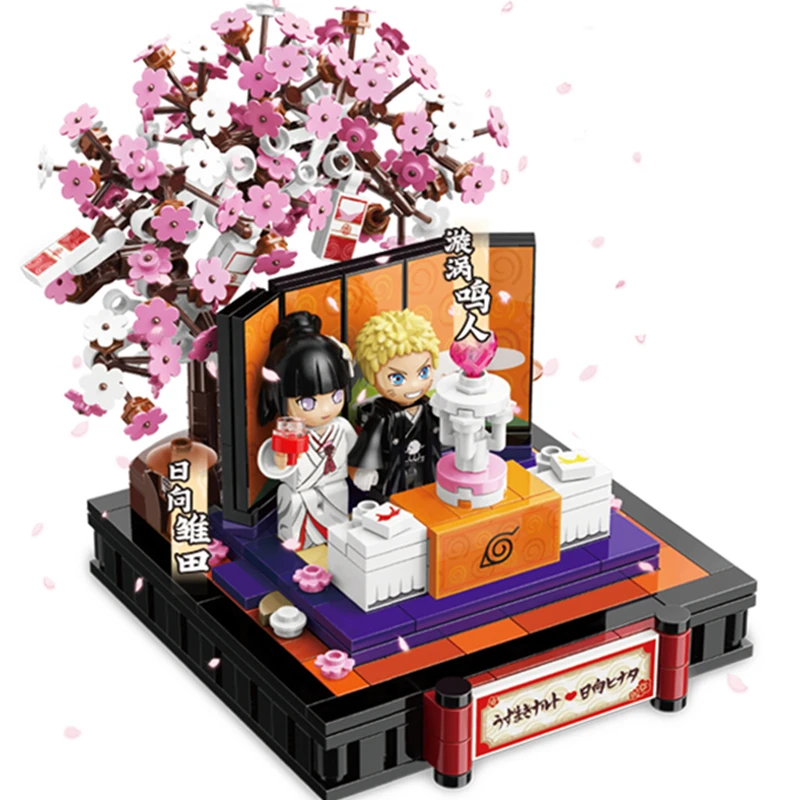 Naruto e Hinata blocos de casamento, irmãos Uchiha, luta Sakura, Deidara VS  Gaara, presentes Anime, presente perfeito, excelente - AliExpress