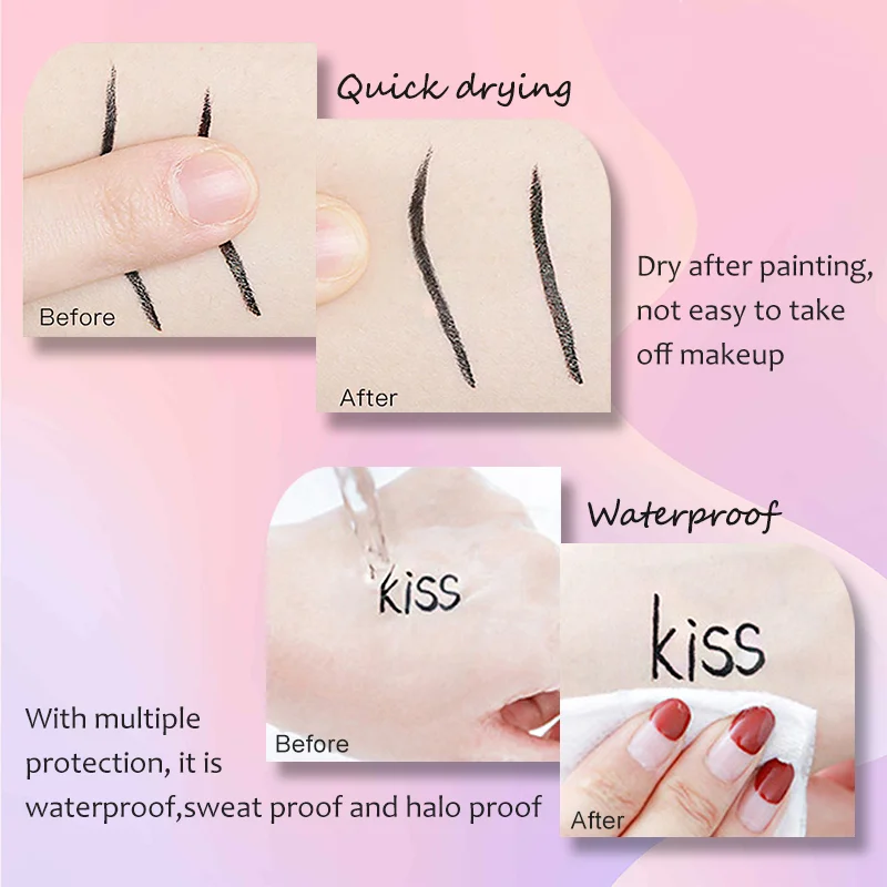 P.TWO.P Stamp Eyeliner Pencil 1 Pcs Double-ended Waterproof Quick Drying Long-Lasting Liquid Eyeliner Makeup Eyes Cosmetics Tool 3