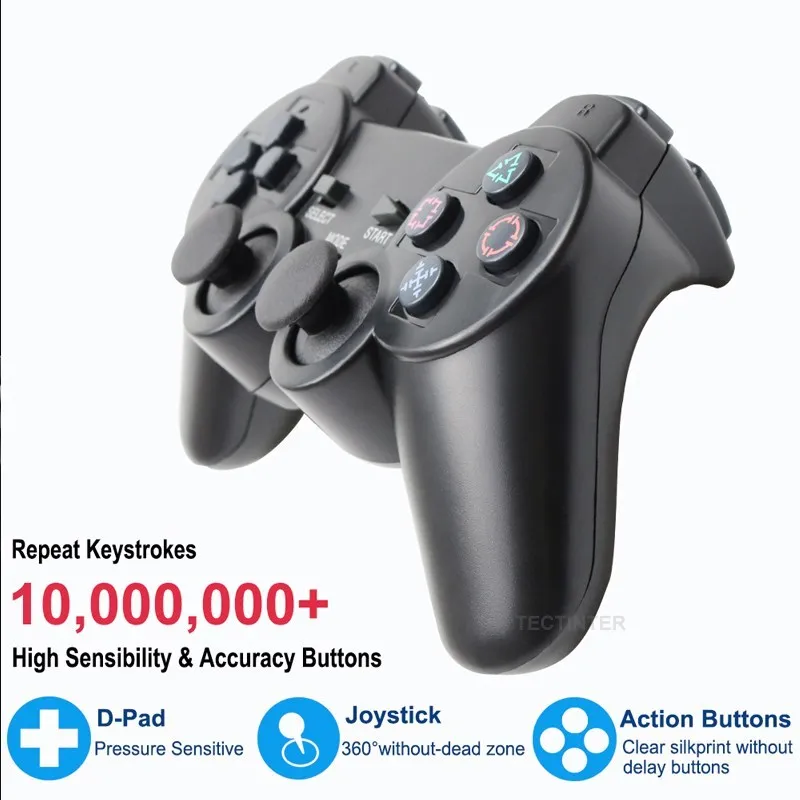 Wireless Controller For PS2/PS1 Gamepad Dual Vibration Shock For Sony Playstation  2 Joypad Joystick Controle