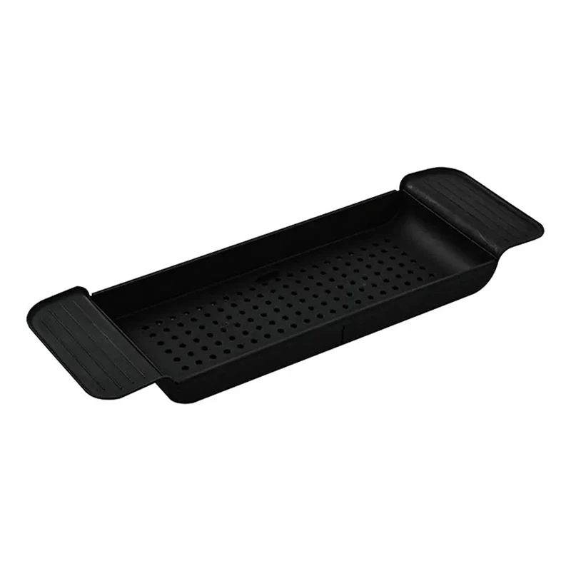 A85Q-Bath Tub Tray Extendable Draining Bath Tray Space-Saving Household Bathtub Shelf Small Storage For Towels Glasses