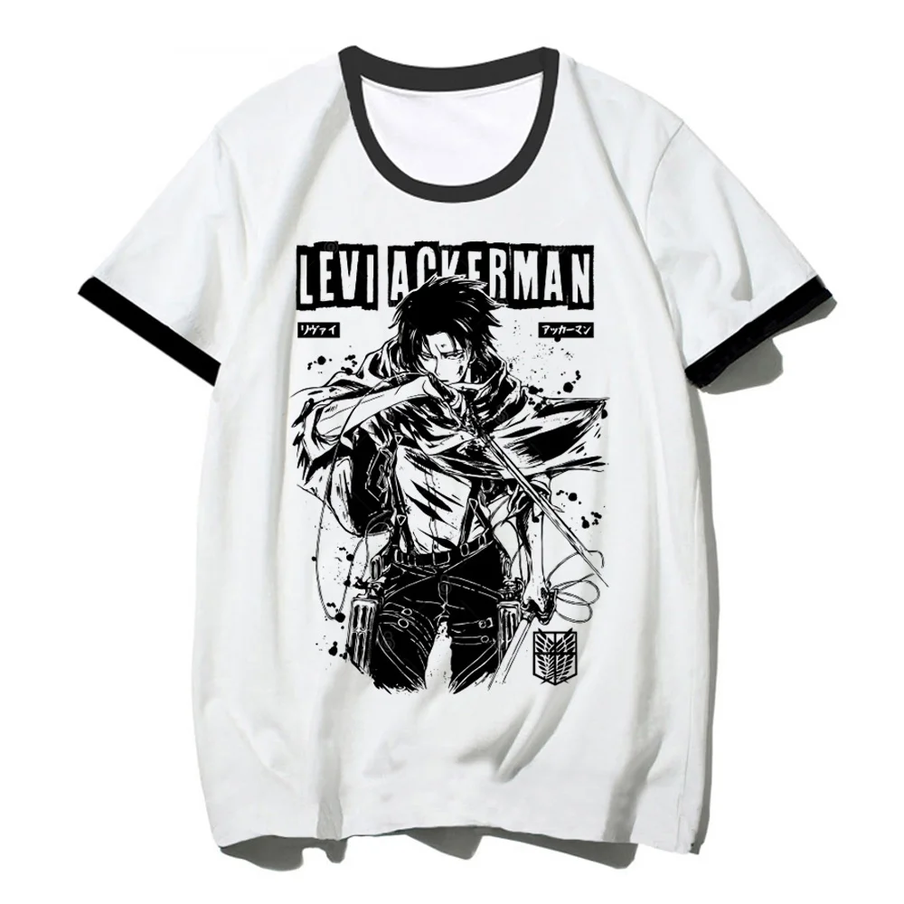 

attack on titan t-shirts women manga Y2K Japanese Tee girl designer anime manga clothing