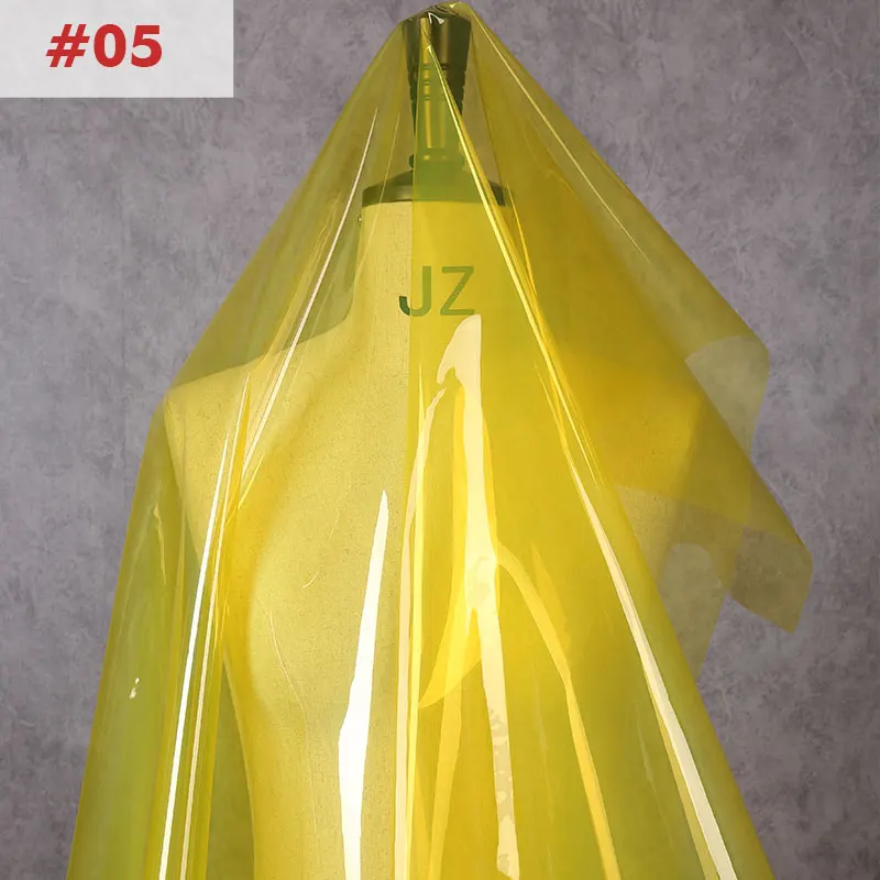1x1,2 m Transparente TPU Stoff Gelee Film Wasserdichte Stoffe DIY Regenmantel Modenschau Kleidung Bühnenkostüme Nähen – Detail 4