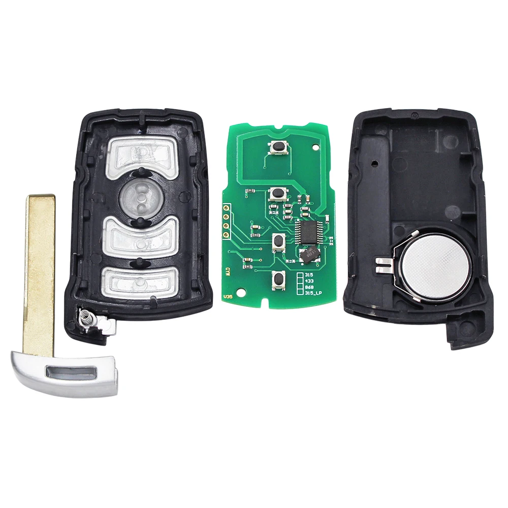 Ecusells 4B Smart Remote Car Key 315LP MHZ 315MHZ 433MHZ 868MHZ For BMW CAS1 7 Series E65 E66 with ID7944 Chip HU92 Uncut Blade