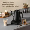 1200W Electric Gooseneck Kettle 1000ml Hand Brew Coffee Pot Smart Teapot with Temperature Control Rapid Heating Kettle 110v/220v 1
