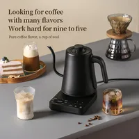 1200W Electric Gooseneck Kettle 1000ml Hand Brew Coffee Pot Smart Teapot with Temperature Control Rapid Heating Kettle 110v/220v 1