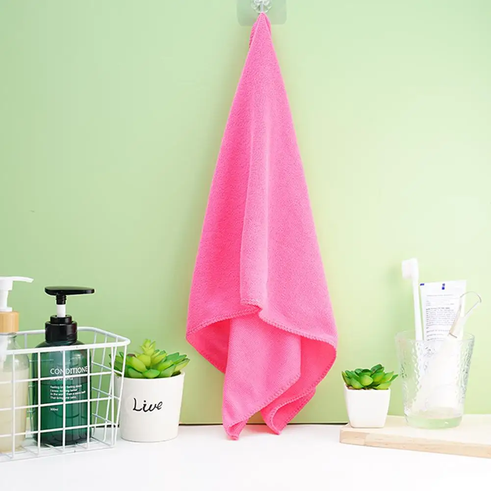 35x75CM Rectangular Face Towel Microfiber Towels Embossed Thick Soft Absorbent Ultrafine Fiber Towel Beach Bath Hair Dry