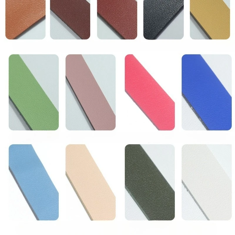 2.5cmx2m 롤 PU 가죽 스트립 디스트레스드 패턴 소프트 DIY 재료 1.8mm 두께 에징 스트립 소가죽
