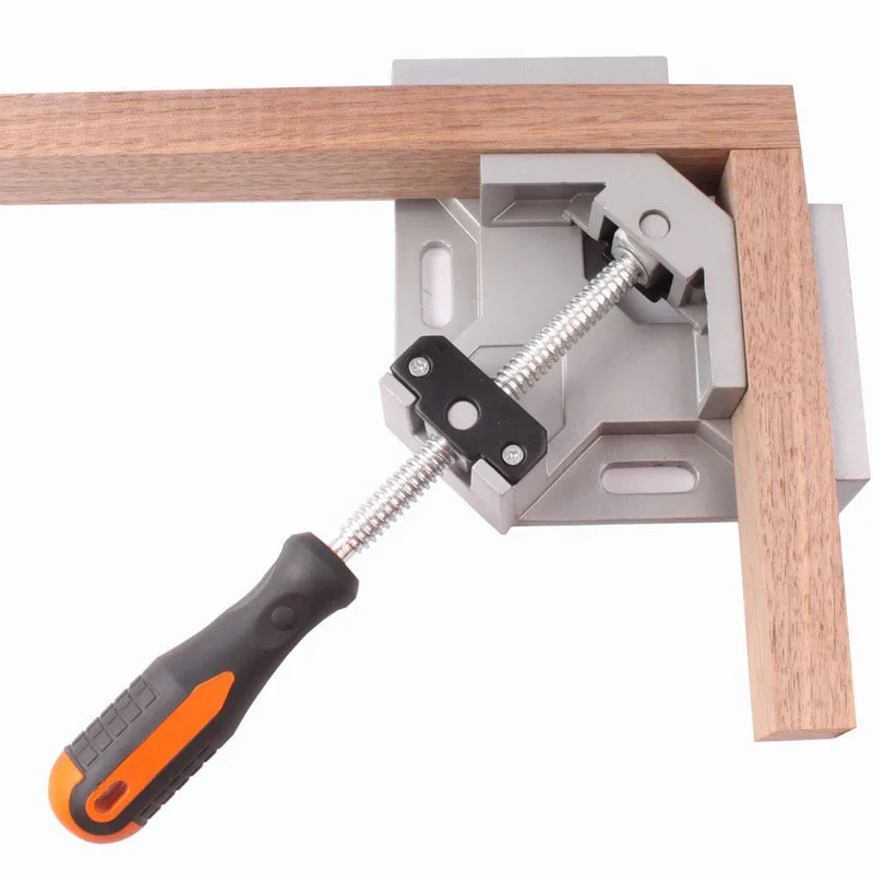 

90 Degree Aluminum Alloy Right Angle Fixed Clamp Single Handle Quick Clip Wood Glass Glue Fish Tank Fixed Clamp