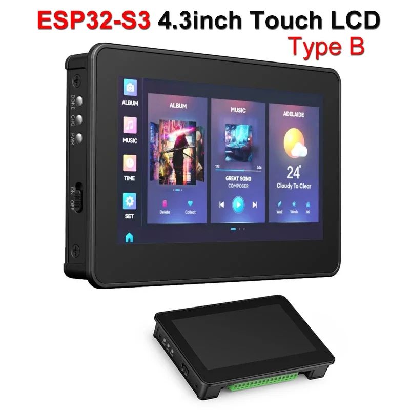 Waveshare ESP32-S3 Smart 86 Board – Display Touch 4" 480x480, Wi-Fi E Bluetooth 5, Processore Dual Core A 240MHz