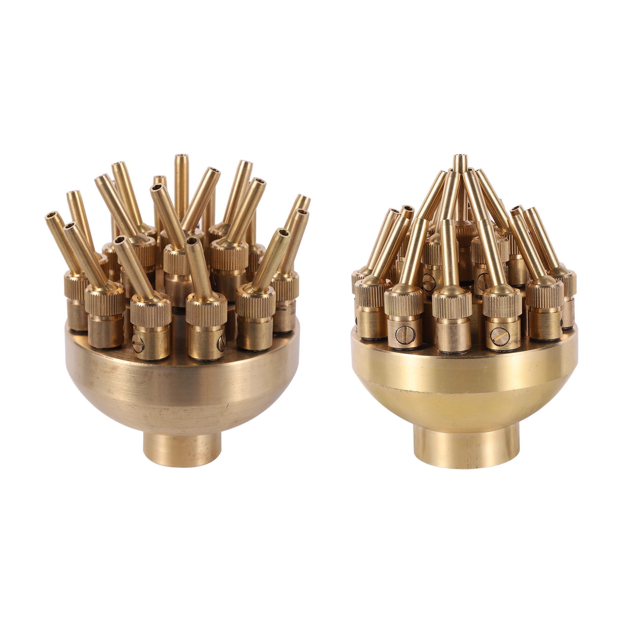 Brass Three Tier Fireworks Fountain 1" 1.5" Porous Fountain Nozzle Head Pond Landscape Fountain Equipm