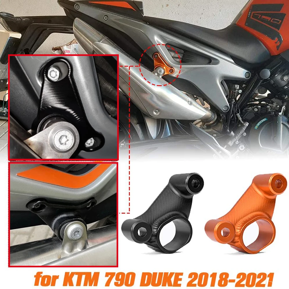 

Кронштейн для выхлопной трубы KTM Duke 790, фиксированный кольцевой держатель для DUKE 890 Duke790 2018 2019 2020 2021, аксессуары для мотоциклов