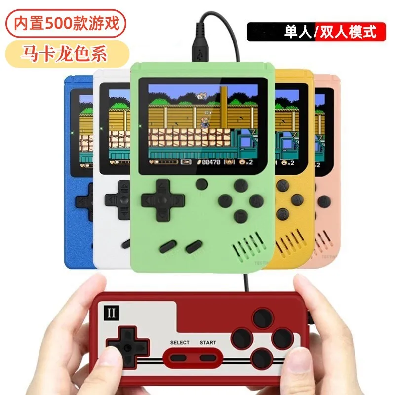 Video Game Console Retro Portable Mini Handheld 8-Bit 3.0 Inch LCD Color Built-in 500 games For Kid Xmas Gift