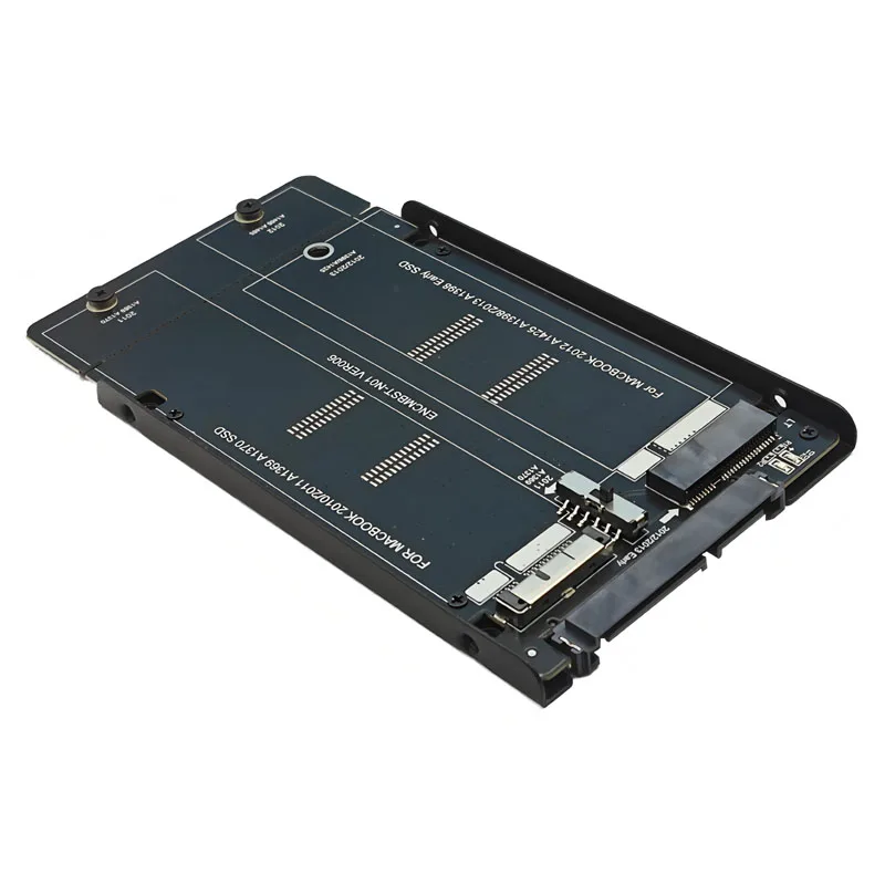 맥북 2010/2011 A1369 1370용 새 SSD to SATA 어댑터 메탈 케이스 소켓, 맥북 2012 A1425 A1398/2013 A1398 초기형 SSD용