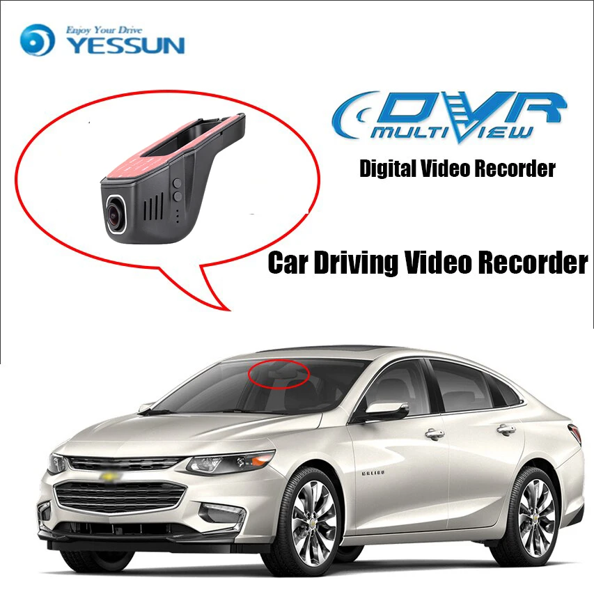 

YESSUN for Chevrolet Malibu Car Driving Video Recorder DVR Mini Control APP Wifi Camera Registrator Dash Cam