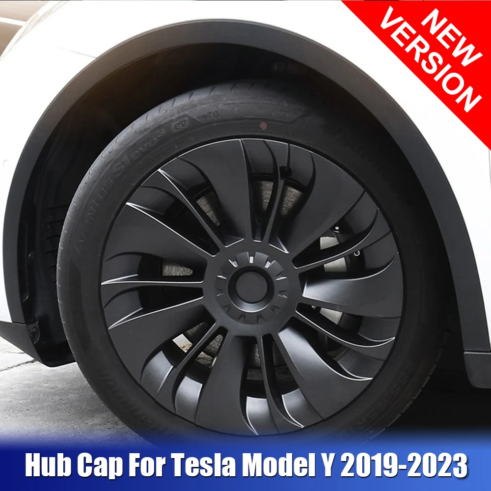 

For Tesla Model Y 2019-2023 Automobile Wheel Full Covers 19 Inch Hub Cap Guards Decorative Car Hubcaps Protector Accessories