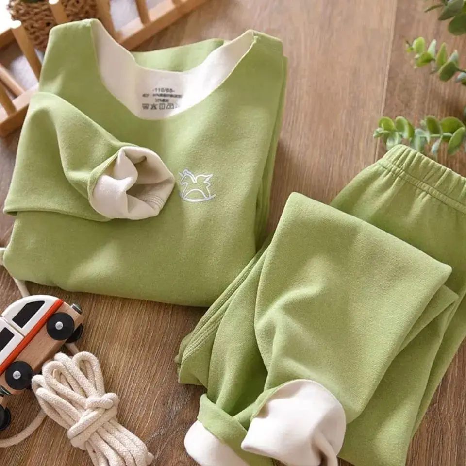 Winter Baby Thermal Underwear Children Clothing Sets Seamless Underwear For Boys Girls Clothing Autumn Kids Clothes TZ702