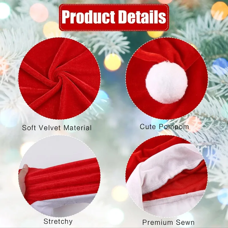 Red Christmas Chair Covers – Soft Non-Woven Seat Covers 6