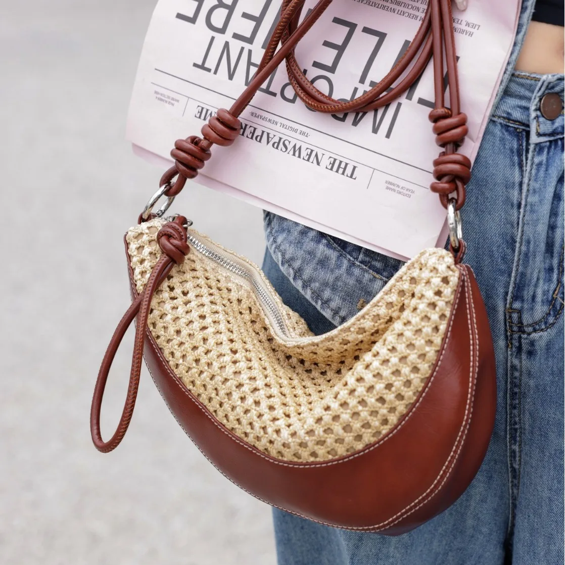 

Кожаная сумка через плечо для женщин, сумка через плечо, сумка из искусственной кожи премиум-класса, новая, лето, новинка, 2024