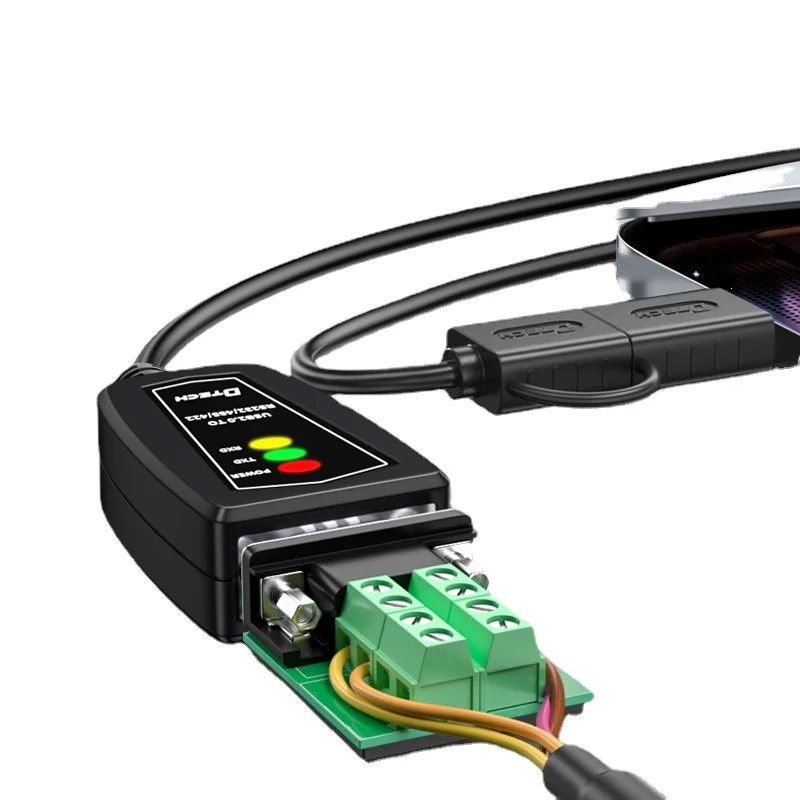 Tipo-c para Rs232 485 422 Conversor Porta Serial com Porta de Pinos de Transmissão Industrial Grau Plc Controle Computador Usb3.0 - Imagem 4