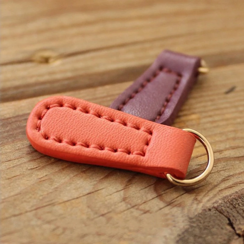 Genuine Leather Zipper Pulls - Set of 5 Premium Accessories
