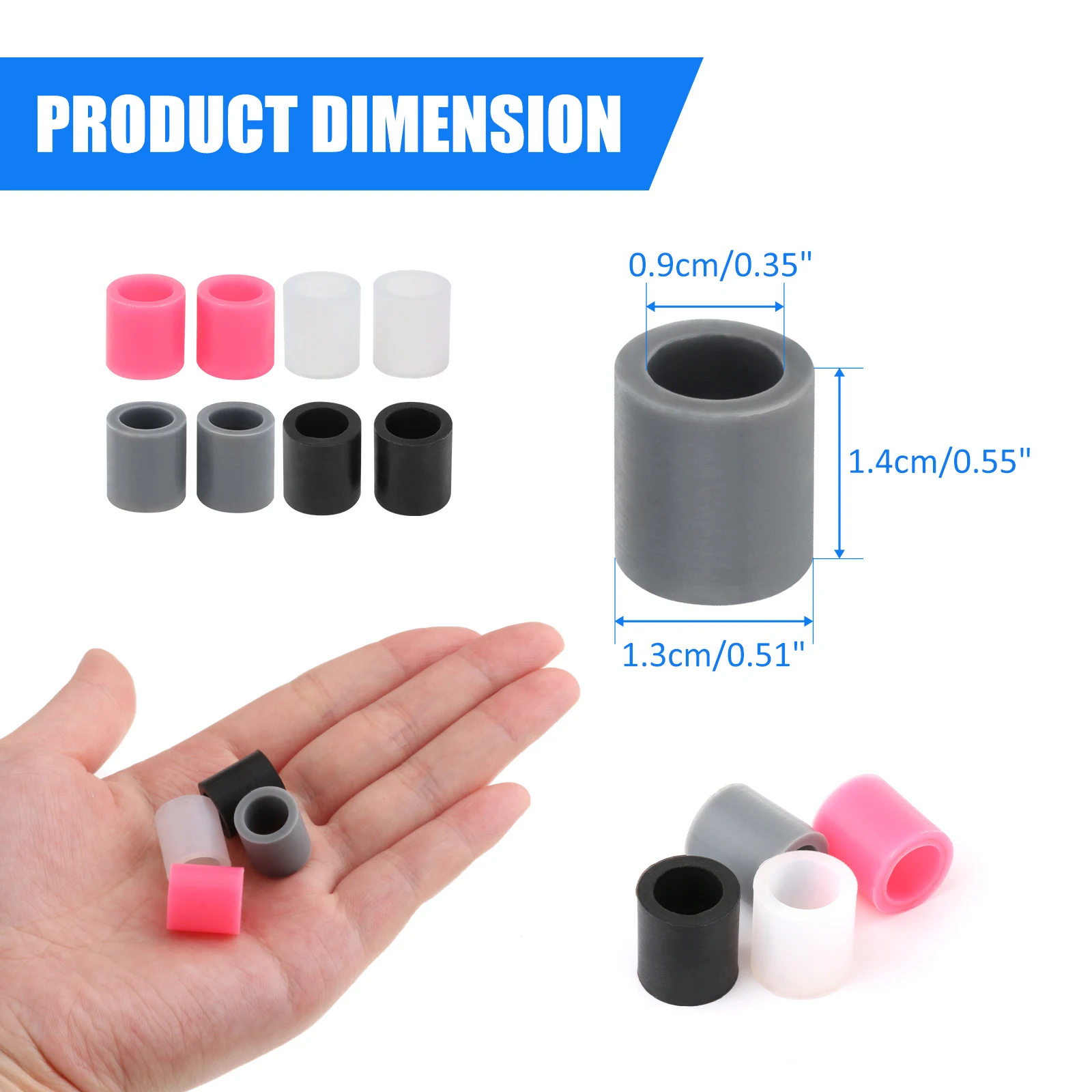 4x Replacement for Cricut Machine Rubber Rollers Replacement Parts Accs