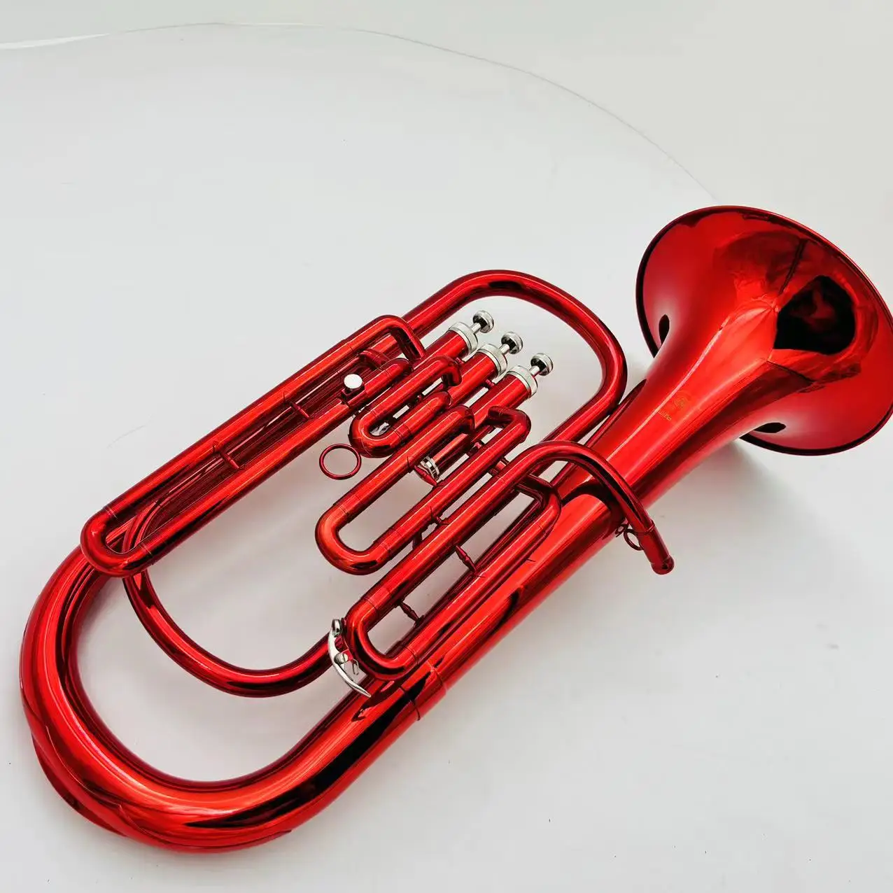 

Real Pictures B Flat 3-key Tenor Horn Trumpet Brass Instrument Customized Logo With Case Accessories Free Shipping