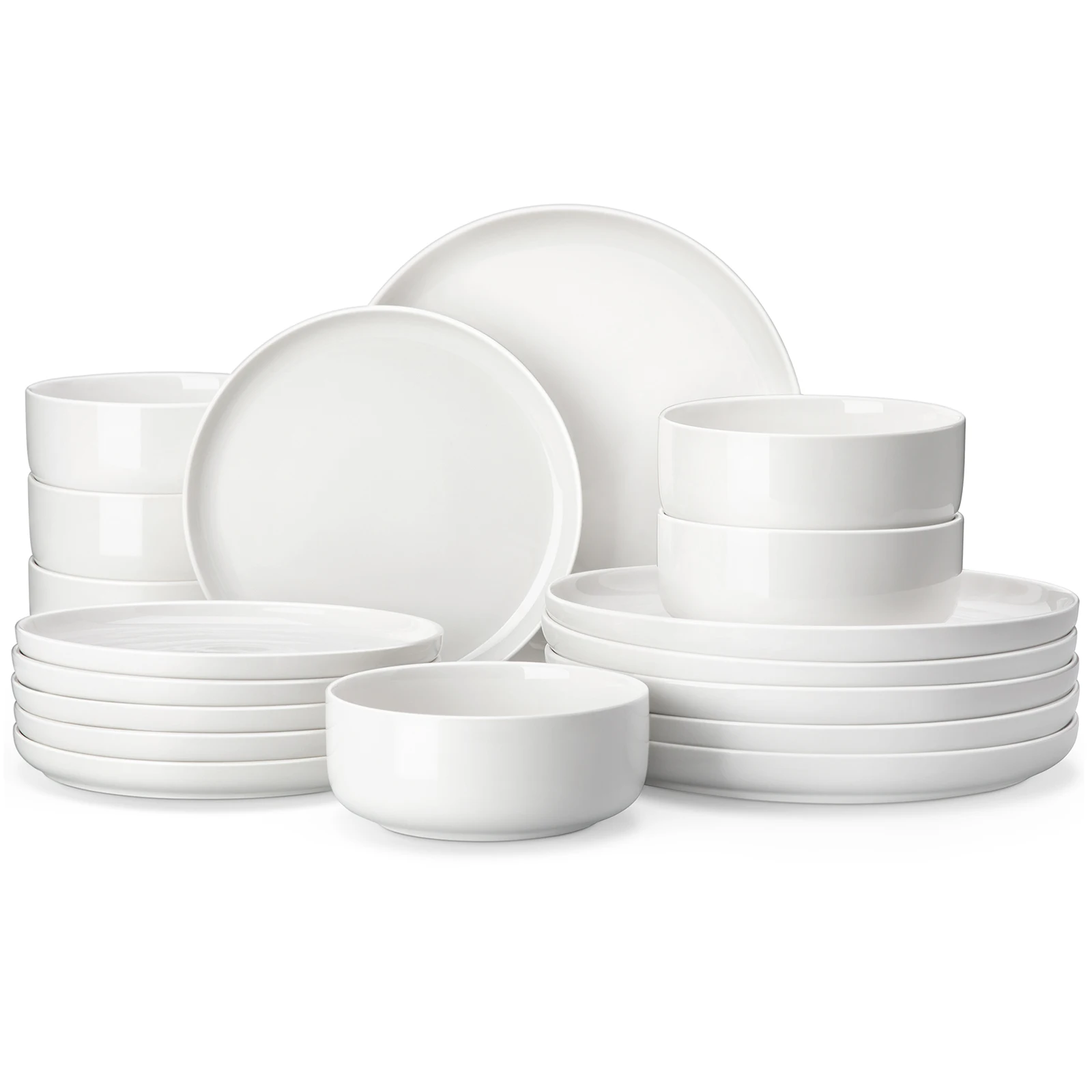 18 Piece White