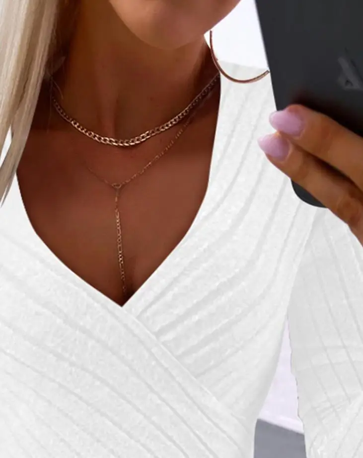 Рисунок 4 - Женский пуловер, блузки 2023, Асимметричный