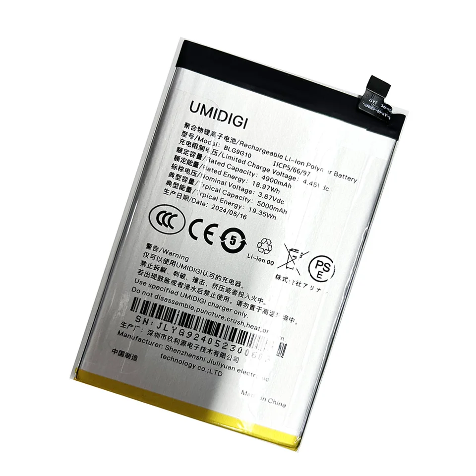 Original Battery BLG9G10 For UMIDIGI G9 5G G9A G9T Battery 5000mAh