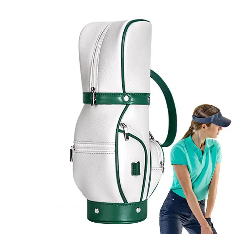 

Golf Bag For Woman Elastic Golf Ball Carrier For Golfing Accessories Women Crossbody Purse Lightweight PU Leather Single