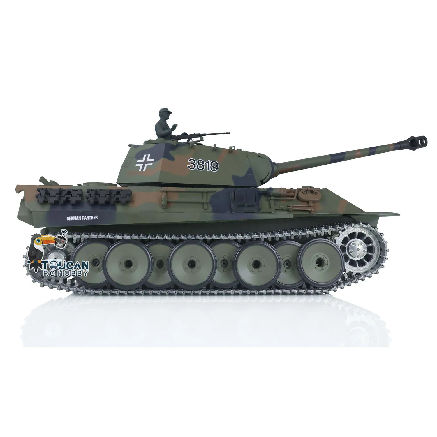 Heng Long RTR 1/16 Scale 7.0 Upgraded Metal Version German Panther V RC Tank 3819 Army BB Shoot Unit Speaker Toys Model TH17288 3