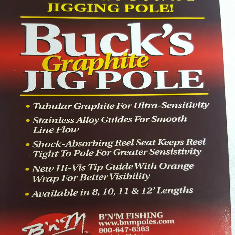 Pole Company Buck's 10' Graphite Jig Fishing Pole - AliExpress