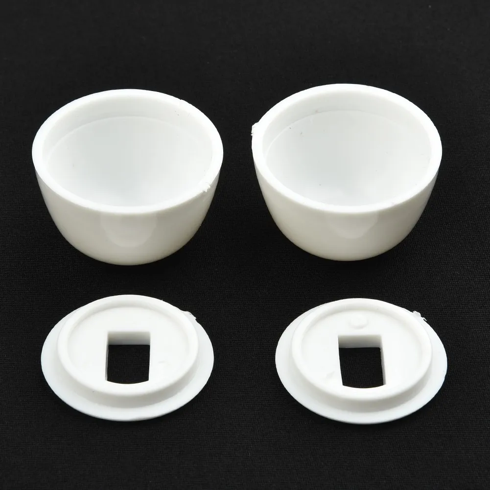 Screw Bolt Cover Stinkpot Toilet Anchor 1.38X1.38X0.79in 2 Pair Of 3.50X3.50X2.00cm Bolt Cap Cover