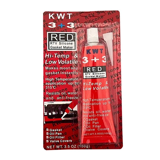 100g Red RTV Silicone Instant Gasket Sealer Waterproof Engine Sealant High  Temp Multifunctional Sealant for Metal Glass Wood - AliExpress