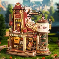 Robotime Rokr Dream Gift Factory 3D Wooden Puzzles Wooden Music Box Christmas Wooden Model Kits Build Best Gifts for Kids Adults 1