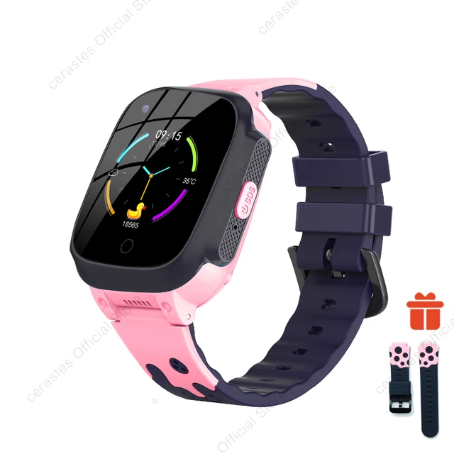 Smart Watch Kids 4G gps WIFI Tracking Video Call Waterproof Thermometer SmartWatch Tracker Boy Girl Student Phone Clock LT25 